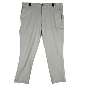 Adidas Golf Pants Mens 38x32 (38x32) Light Gray Performance Stretch Trousers